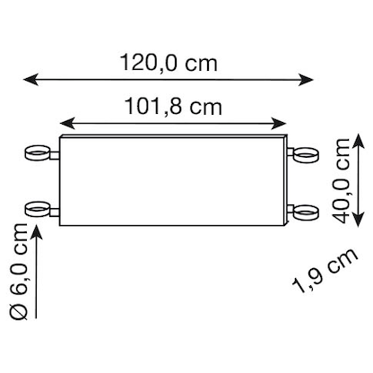 Artikelbild 2 für HAMMERBACHER Orbis Sichtblende silber 101,8 x 40,0 cm, Artikelnummer 470229