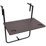Artikelbild 1 für Garden Pleasure TABORA Balkonhängetisch rechteckig Kunststoff braun 60,0 x 60,0 x 73,0 - 83,5 cm, 1 St., Artikelnummer 898062