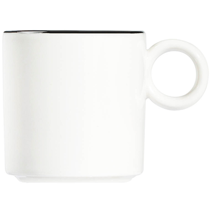 Artikelbild 3 für ID Fine Kaffeetassen Modest Black Ring weiß 0,08 l, 12 St., Artikelnummer 633766