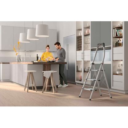 Artikelbild 8 für Hailo Klapptritt K100 TopLine silber 3 Stufen, H: 145,0 cm, Artikelnummer 100281