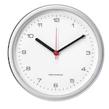 Artikelbild 1 für PEWETA Funkwanduhr Design weiß silber Kunststoff, Ø 25,0 cm, Artikelnummer 345124