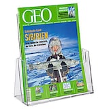 Artikelbild 1 für helit Tischprospekthalter transparent DIN A4 23,5 x 8,5 x 25,0 cm, 1 St., Artikelnummer 793570