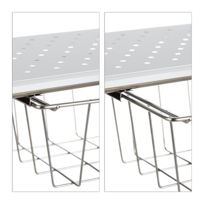 Artikelbild 6 für relaxdays Küchen-Organizer weiß, silber 94,0 x 23,0 x 32,0 cm, 1 St., Artikelnummer 372884