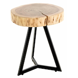 Artikelbild 1 für HAKU Möbel Beistelltisch rund Massivholz akazie 35,0 x 35,0 x 43,0 cm, 1 St., Artikelnummer 340636