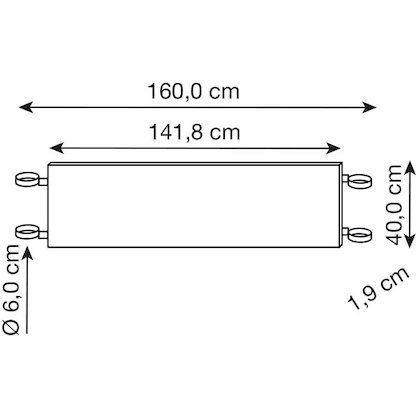 Artikelbild 2 für HAMMERBACHER Orbis Sichtblende silber 141,8 x 40,0 cm, Artikelnummer 470211