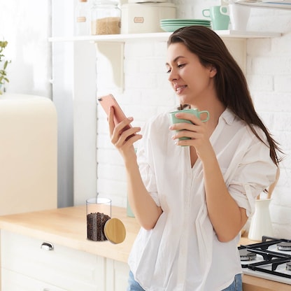 Artikelbild 5 für relaxdays Vorratsdosen 16,0 cm hoch transparent 0,8 l, 3 St., Artikelnummer 382802