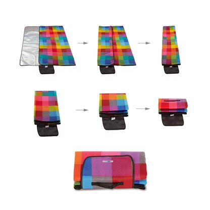 Artikelbild 7 für relaxdays Picknickdecke isoliert mehrfarbig 200,0 x 200,0 cm, 1 St., Artikelnummer 449104