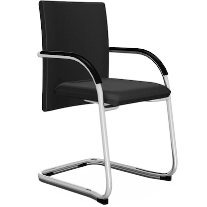 Artikelbild 4 für BISLEY Besucherstühle Classy BSFP2733 schwarz Stoff, 2 St., Artikelnummer 286702