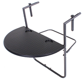 Artikelbild 1 für Garden Pleasure VENTANA Balkonhängetisch halbrund Kunststoff grau 60,0 x 43,0 x 73,0 cm, 1 St., Artikelnummer 896882