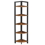 Artikelbild 1 für VASAGLE Eckregal braun, schwarz 30,0 x 30,0 x 150,0 cm, 1 St., Artikelnummer 290118