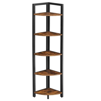 Artikelbild für VASAGLE Eckregal braun, schwarz 30,0 x 30,0 x 150,0 cm, 1 St., Artikelnummer 290118