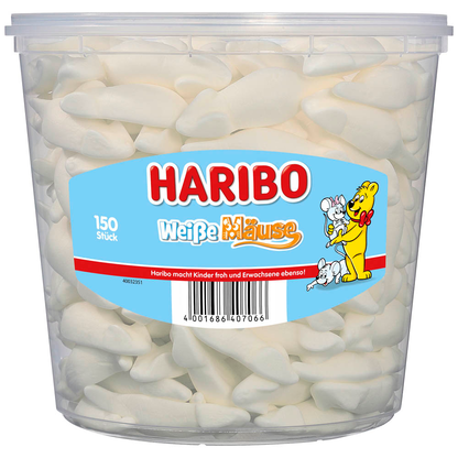 Artikelbild 4 für HARIBO WEISSE MÄUSE 1050,0 g, Artikelnummer 688028