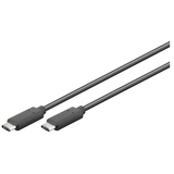 Artikelbild 1 für goobay USB C Kabel 1,0 m schwarz, 1 St., Artikelnummer 170098