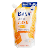 Artikelbild 1 für ISANA Milch & Honig Flüssigseife Nachfüllpackung 500 ml, Artikelnummer 386567