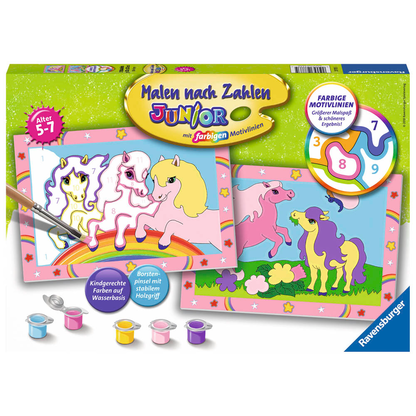 Artikelbild für Ravensburger Malen-nach-Zahlen Süße Ponys mehrfarbig, Artikelnummer 475651