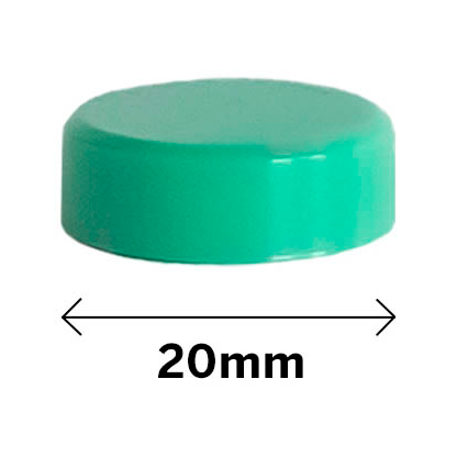 Artikelbild 2 für ALLboards Magnet grün, Kunststoff Ø 2,0 x 0,6 cm, 10 St., Artikelnummer 502991