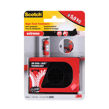 Artikelbild für Scotch Klettstreifen Extreme Fastener schwarz, 4 St., Artikelnummer 571147