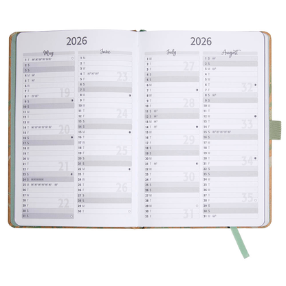 Artikelbild 3 für SIGEL Buchkalender Jolie 2026 Sparkle Leaves, 1 St., Artikelnummer 568216