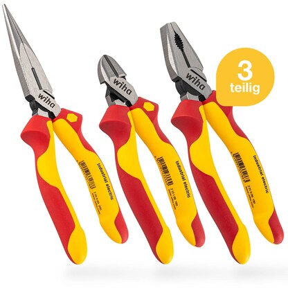 Artikelbild für Wiha Zangen-Set Industrial electric 38637, Länge: 35,3 cm, 3-tlg., 1 Set, Artikelnummer 717229