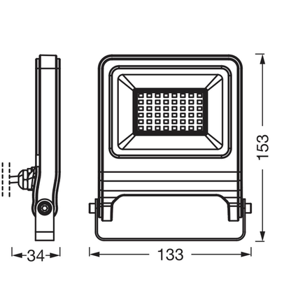 Artikelbild 5 für OSRAM ENDURA® Flood Cool White PCR LED Außenleuchte dunkelgrau 30 W, Artikelnummer 710059