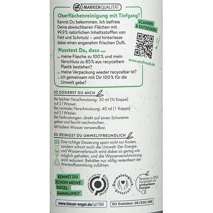 Artikelbild 2 für eco Freude Allzweckreiniger 0,75 l, Artikelnummer 538821