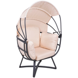 Artikelbild 1 für Garden Pleasure Loungesessel DELOS beige, schwarz Metall, Artikelnummer 544087
