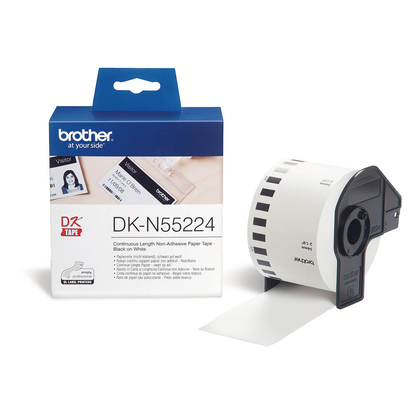 Artikelbild für brother Endlospapierrolle für Etikettendrucker DK-N55224 weiß, 54,0 mm, 1 x 1 Etiketten, Artikelnummer 557074
