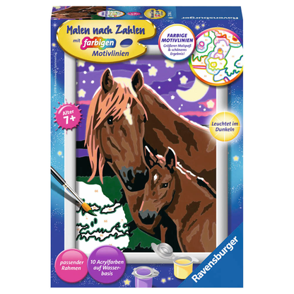 Artikelbild für Ravensburger Malen-nach-Zahlen Pferde mehrfarbig, Artikelnummer 475667