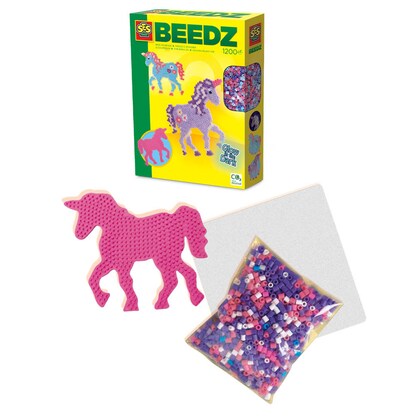 Artikelbild für SES Creative® Bügelperlen Set Einhorn mehrfarbig, Artikelnummer 110557