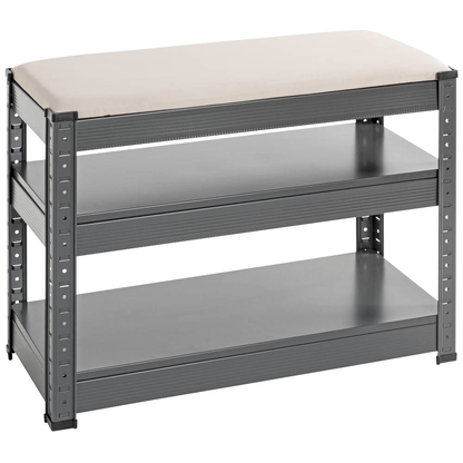 Artikelbild 3 für HAKU Möbel Schuhbank 55817 anthrazit, grau Metall 60,0 cm, Artikelnummer 591398