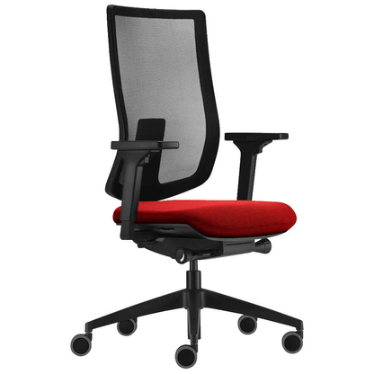 Artikelbild für sedus Bürostuhl se:do pro light 2, AP-896/015 Stoff rot, Gestell schwarz, Artikelnummer 769269