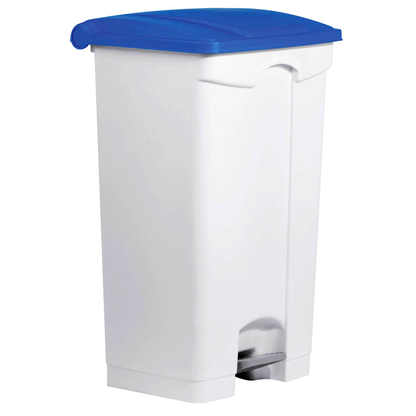 Artikelbild für helit Mülleimer 90,0 l weiß, blau, 1 St., Artikelnummer 356093