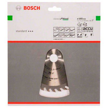 Artikelbild 2 für BOSCH Optiline Wood Kreissägeblatt 165,0 mm, 36 Zähne, 1 St., Artikelnummer 218739