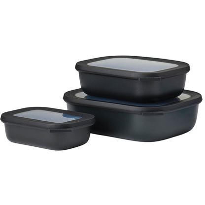 Artikelbild 2 für MEPAL Frischhaltedosen-Set Cirqula schwarz 0,5/1,0/2,0 l, 1 Set, Artikelnummer 434666