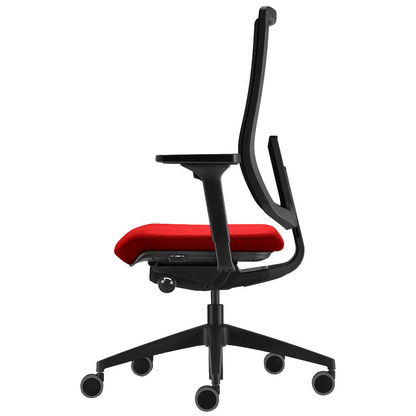 Artikelbild 3 für sedus Bürostuhl se:do pro light 2, AP-896/015 Stoff rot, Gestell schwarz, Artikelnummer 769269