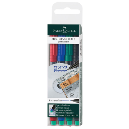 Artikelbild 2 für FABER-CASTELL MULTIMARK 1523 Folienstifte-Set farbsortiert permanent, 4 St., Artikelnummer 687152