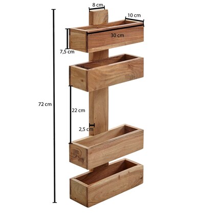Artikelbild 2 für WOHNLING Zeitungsständer WL1.534 akazie Holz, DIN A4, Artikelnummer 905061