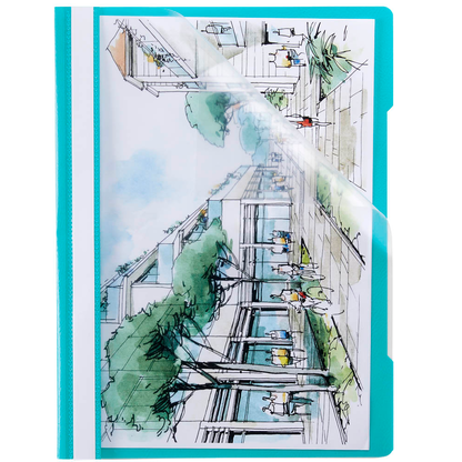 Artikelbild für Schnellhefter Quality Kunststoff türkis DIN A4, 1 St., Artikelnummer 253116