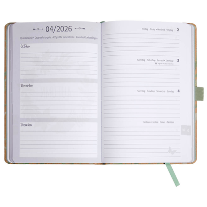 Artikelbild 5 für SIGEL Buchkalender Jolie 2026 Sparkle Leaves, 1 St., Artikelnummer 568216