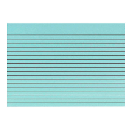 Artikelbild für Karteikarten DIN A5 blau liniert, 100 St., Artikelnummer 432450