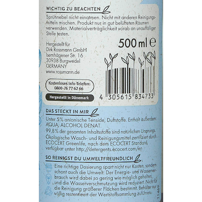 Artikelbild 4 für eco Freude Glasreiniger 0,5 l, Artikelnummer 538771