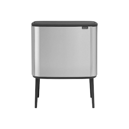 Artikelbild 2 für brabantia Bo Touch Bin Mülltrenner 3x 11,0 l silber, schwarz, 1 St., Artikelnummer 628212