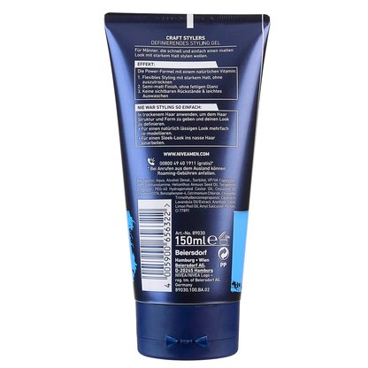Artikelbild 3 für NIVEA MEN CRAFT STYLERS DEFINIERENDES Haargel 150 ml, Artikelnummer 577819