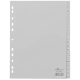 Artikelbild 1 für DURABLE Ordnerregister DIN A4 Vollformat A-Z grau 20-teilig, 1 Satz, Artikelnummer 456517