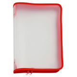 Artikelbild 1 für FolderSys Reißverschlussbeutel DIN A4 transparent/rot 0,5 mm, 1 St., Artikelnummer 357079