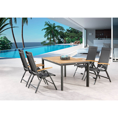 Artikelbild 3 für BEST Klappstühle mit Armlehnen Cavalese anthrazit, Metall, 2 St., Artikelnummer 672555