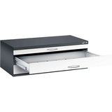 Artikelbild 1 für CP 7100 Planschrank schwarzgrau, verkehrsweiß 3 Schubladen 110,0 x 76,5 x 42,0 cm, 1 St., Artikelnummer 683197