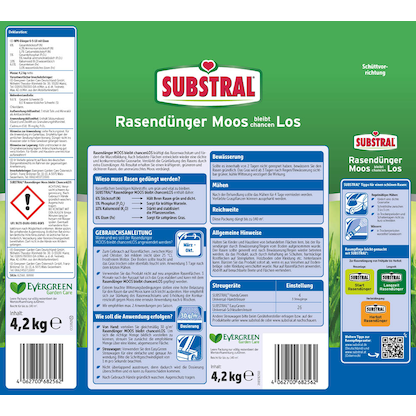Artikelbild 2 für SUBSTRAL® MOOS bleibt chancenLOS Rasendünger 4,2 kg, Artikelnummer 664898