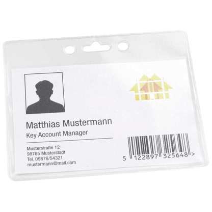 Artikelbild für EICHNER Ausweishüllen transparent A7 quer, 200 St., Artikelnummer 704351