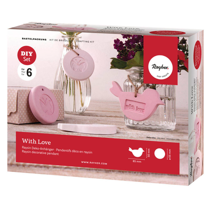 Artikelbild für Rayher Deko-Anhänger Raysin Deko-Anhänger pink, Artikelnummer 851321